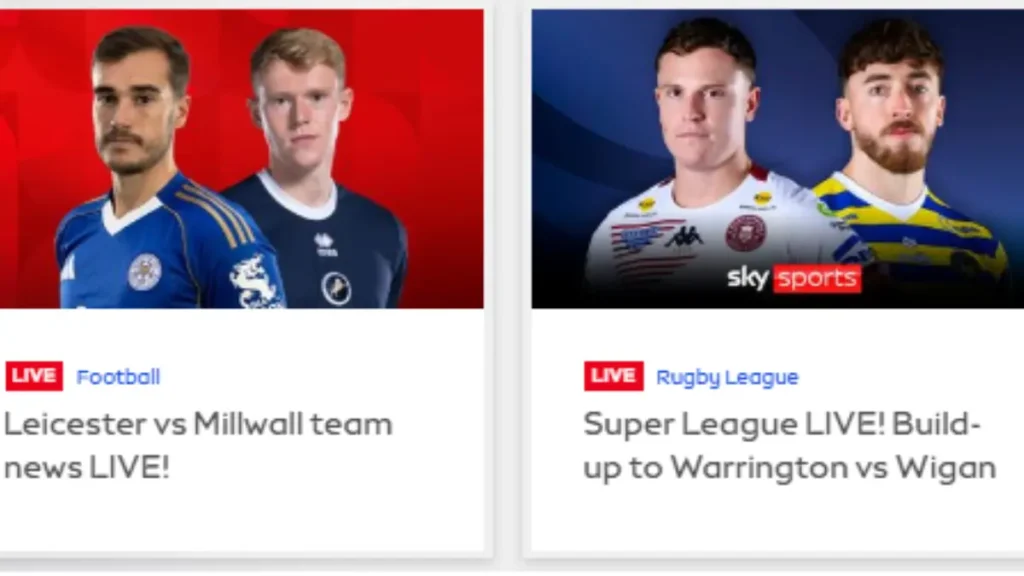 Fútbol en directo en Sky Sports